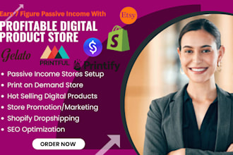 set up etsy shop with etsy digital products, 7 figure shopify stan store gumroad