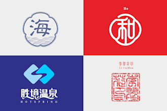 give you a chinese name, design a chinese logo, seal
