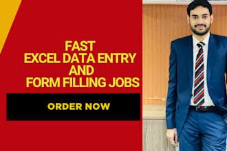 do excel data entry, form filling, fillable form, fillable PDF form