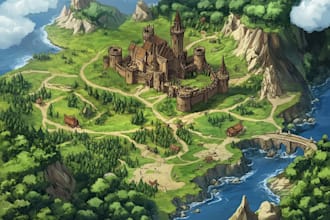 draw your fantasy city map