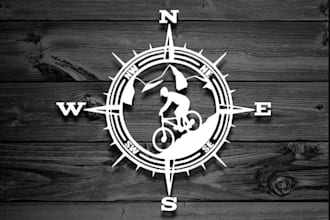 design an exteme atv or motocross logo, monster bikes, dritbike