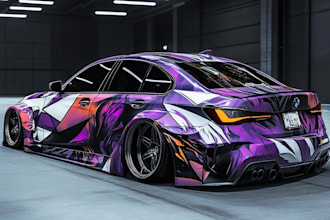 create an insane design mockups in van or car