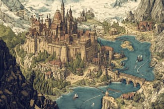 fantasy world map design custom dnd game map