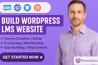 build wordpress lms website with learndash tutor lms masterstudy buddyboss