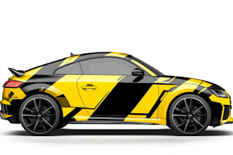 do tesla cybertruck wrap design, vehicle wrap design,