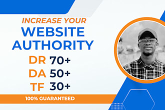 increase organic domain rating ahrefs DR 70 domain authority da SEO backlinks