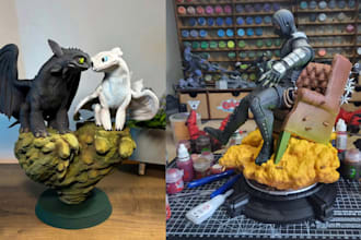custom 3d print and paint model 3d printing cosplay warhammer 40k hand painted