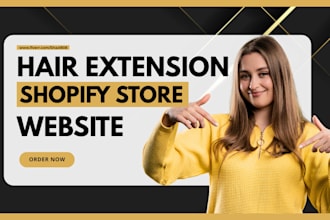 design hair extension shopify store, hair extension store hair extension website