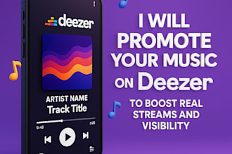promote your music on deezer to boost real streams and visibility