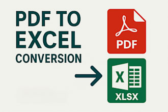convert PDF to excel, scan pages, ocr to excel or spread sheets
