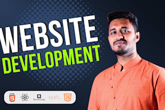 develop your website as a full stack web developer
