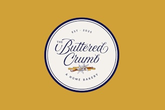 design home bakery style logo