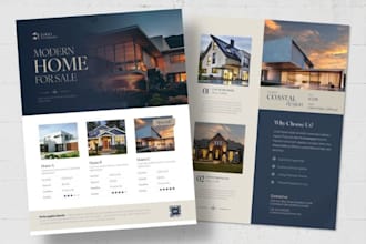 design real estate om property listing brochure buyer guide, investor proposal