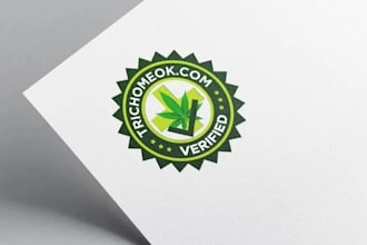 design cannabis medical marijuana hemp weed thc cbd cigar brand logo