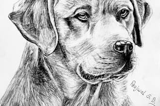 draw realistic pencil sketches or portraits from your photos
