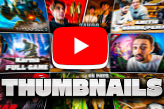 design viral and clickable youtube thumbnails
