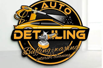 design mobile detailing, auto detailing, automotive and car wash logo