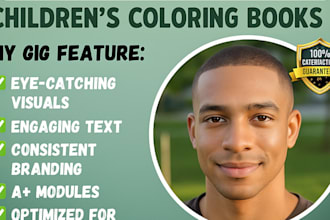 design high converting amazon a plus content for children coloring books
