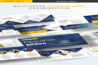 design engaging educational slides and training powerpoint plan for your course