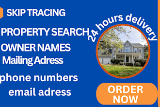 provide skip tracing for real estate business