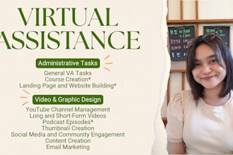 do design work and virtual assistance