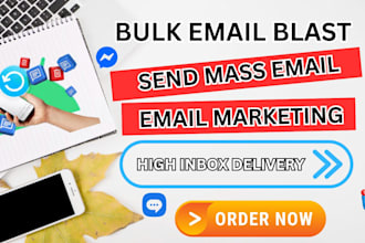 send bulk emails, mass emails, cold emails, mailchimp email marketing, bulk SMS