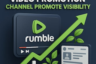 do rumble video and channel promotion for organic views