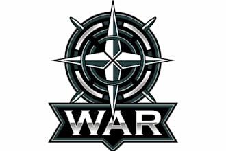 design a creative war logo