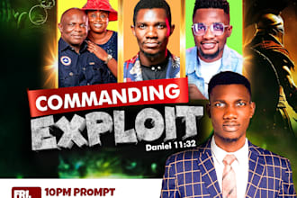 create bold church flyer design sermon graphics and gospel event posters
