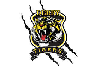 create a modern custom tiger logo for your zoo