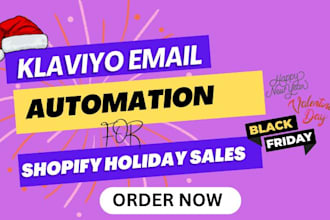 set up your klaviyo email marketing automation for shopify holiday sales