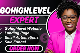 design a high converting gohighlevel landing page and sales funnel
