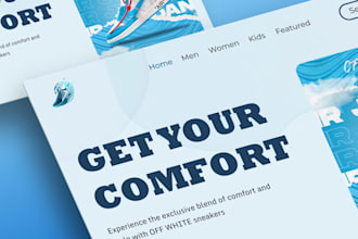 design clean and modern UI and UX for your website or app