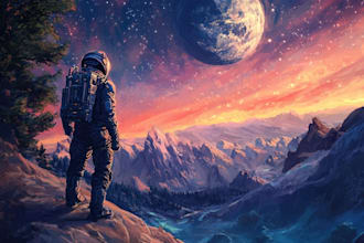 make your sci fi illustration, sci fi art