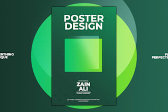 design a poster, flyer or banner for your event, ads, product and business