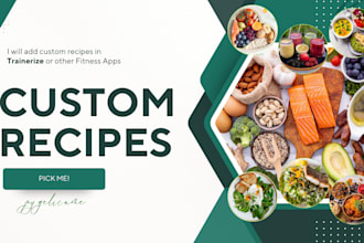 add custom recipes to fitness apps like trainerize