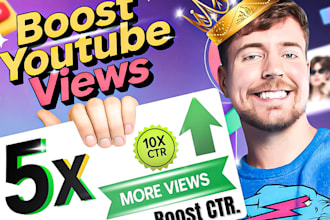 design attractive clickbait boost CTR youtube thumbnail