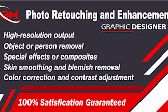 professional photo retouching enhancement skin, object background editing