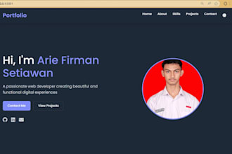 develop a modern personal and business portfolio