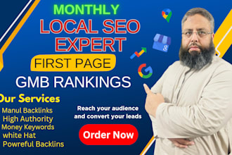 be your trusted monthly local SEO expert for google first page ranking