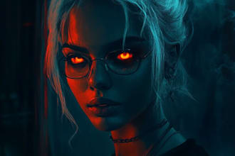 fantasy, horror character digital art with your character
