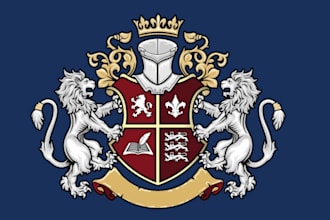 design a custom emblem, family crest logo