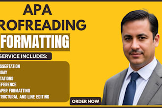 perfectly edit proofread and format your document style in apa formatting