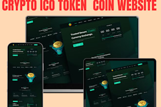 clone and develop ico presale website, token creation, crypto exchange website