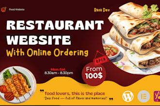 create a wordpress restaurant website with online ordering