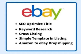 do ebay listing with SEO