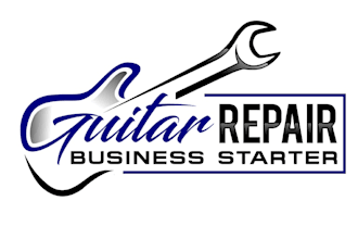 design modern guitar repair logo