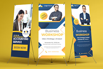 design roll up, pull up, retractable banners and backdrops