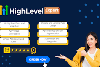 gohighlevel saas automation high level workflow funnel website snapshot a2p 10dl