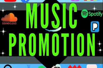 music promotion, bandcamp music promotion, beatstars, spotify, beatport